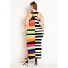 ELOQUII Women's Plus Size Mixed Stripe Ribbed Dress - 4 of 4