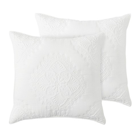 Muslin Stitch White Euro Sham Set Of 2 Levtex Home Target