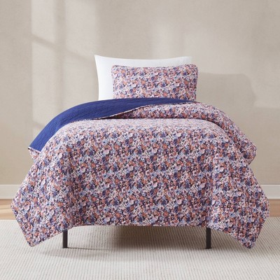 Lush Décor Twin/Twin XL Alicia Camo Floral Cotton Quilts Purple