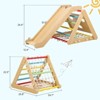 Open-Ended Wood Climber Set - 2-in-1 Developmental Triangle with Climbing Net & Slide - 3 of 4