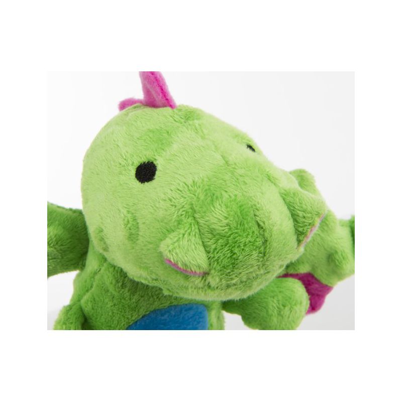 goDog Skinny Dragons Squeaker Plush Pet Toy for Dogs & Puppies, Soft & Durable, Tough & Chew Resistant, Reinforced Seams - Green, Large, 4 of 6