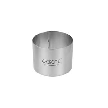 O'Creme Cake Ring, Stainless Steel, Round, 3" Dia x 2-1/2" High