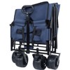 Grungis 500lbs Heavy-Duty Folding Wagon Cart,3-in-1 Shopping Cart with Bench Seat & Storage,Utility Cart for Camping,Sports - 4 of 4