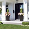 Tall Planter Set of 2 Large Rattan Flower Pot with 2 Trays & a Water Level Monitor - 3 of 4