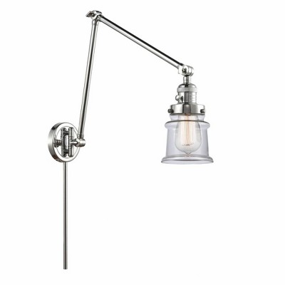 Canton - 1 Light Double Extension Swing Arm Wall Sconce In Industrial Style-30 Inches Tall and 8 Inches Wide
