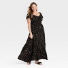 Women's Flutter Short Sleeve Tiered Maxi Empire Waist Dress - Ava & Viv™ - 3 of 3