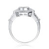 Guili Classic Sterling Silver Clear Cubic Zirconia Solitaire Style Elegant Timeless Sparkling Luxurious Statement Fashion Jewelry Size 6, 7, 8 - 2 of 3