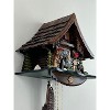 One Day Cuckoo Clock – 9.8 in – Cottage with Moving Bear, Hand-carved Trees & Mushrooms By River City Clocks - 3 of 4