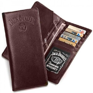 Mens Jack Daniel's Rodeo Style Brown Leather Bi-Fold Wallet - 1 of 1