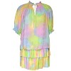 Women's Ruffled Puff Sleeve Blouse - current air - 4 of 4