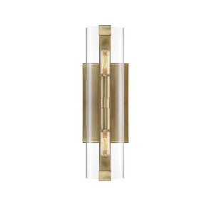 Savoy House Winfield 2 - Light Wall Light in  Warm Brass - 1 of 4