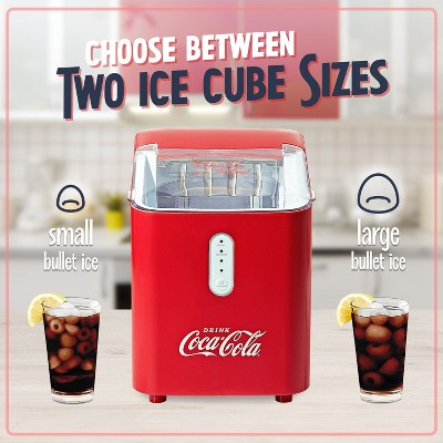 Coca-Cola Red Portable Countertop Ice Maker