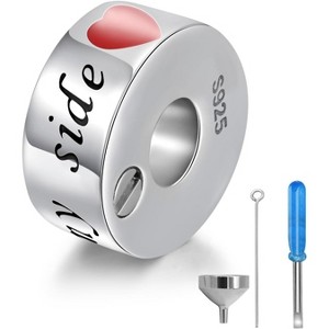 Sterling Silver Memorial Urn Charm for Ashes - Keepsake Pendant Gift in Memory of Loved Ones - 1 of 4