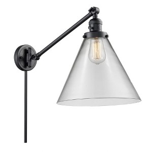 Cone - 1 Light Swing Arm Wall Sconce In Industrial Style-16 Inches Tall and 12 Inches Wide - 1 of 1