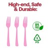 Smarty Had A Party Pink Disposable Plastic Party Forks - 600 pcs - 3 of 4