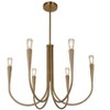 Artcraft Lighting Bronte 6 - Light Chandelier in  Brass - 3 of 4