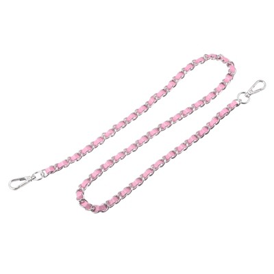 pink, silver tone