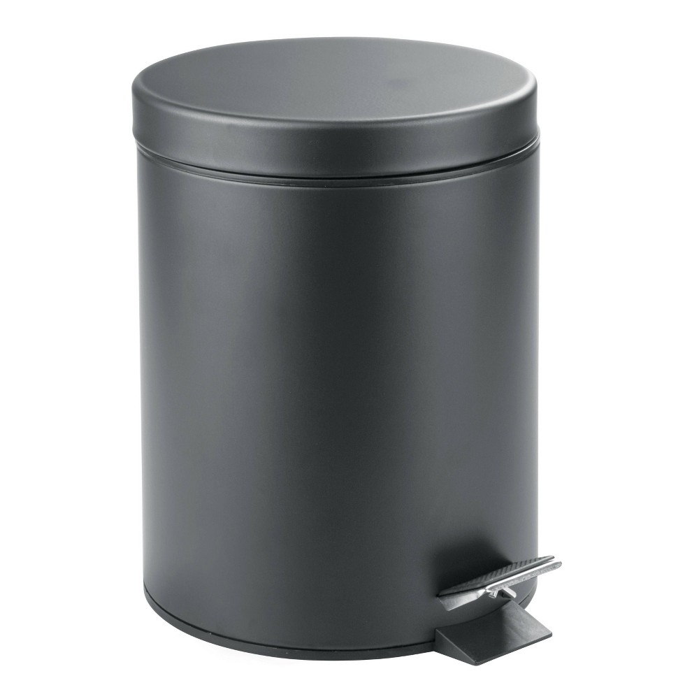 iDESIGN Step Can Wastebasket Matte Gray