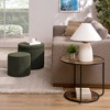 Sapphtopaz 3 Piece Modern Ottoman with Storage Multi-Functional Combination Nesting Foot Stool with Wood Table for Living Room, Bedroom - 4 of 4