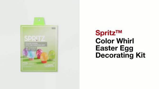 Color Whirl Easter Egg Decorating Kit - Spritz&#8482;, 2 of 8, play video