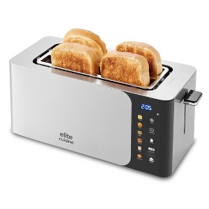 Elite Cuisine SmartToast 4 Slice Long Slot Toaster - 1 of 4