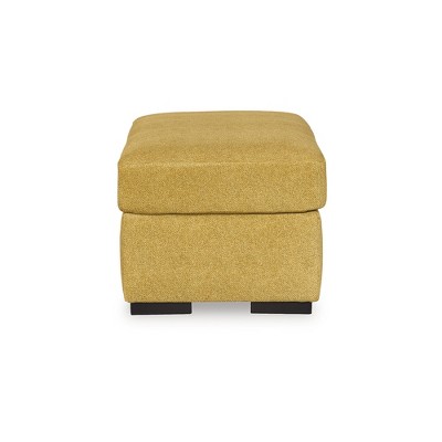Sunflower Yellow Modern Upholstered Ottoman Pouf