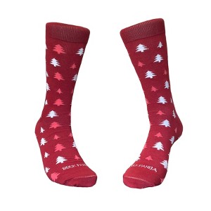 Winter Holiday Tree Patterned Socks (Men's and Women's Sizes) from the  Sock Panda - 1 of 4