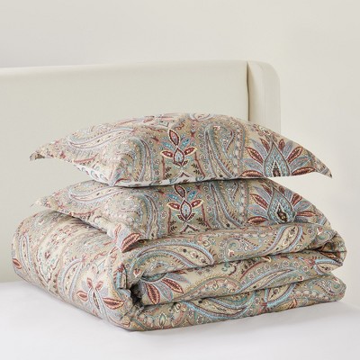 Kasey King Cotton Paisley Duvet Cover Set