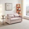 NicBex 55.5" Multifunctional Pull Out Sofa Bed Convertible Velvet Double Lounge Sofa with Side Pockets and USB Socket - 3 of 4