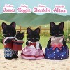 Calico Critters Midnight Cat Family, Set of 4 Collectible Doll Figures - 3 of 4