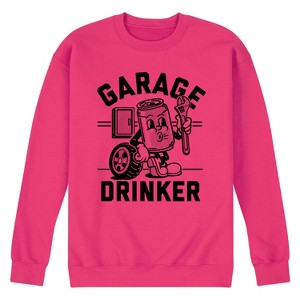 Men's - Instant Message - Garage Drinker Graphic Fleece Sweatshirt - 1 of 4