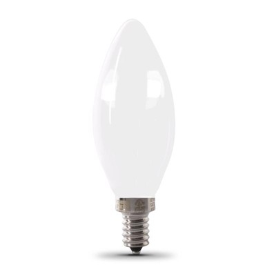 Feit Electric Frosted Daylight Dimmable LED Candelabra Bulbs 2-Pack