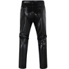 Men's Metallic Shiny Pants Night Club Pants 70s 80s 90s Vitange Pant Party Dance Straight Leg Trousers - 2 of 4