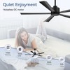 Airsurfer 52" Ceiling Fan with 5 Blades,6 Speeds Ceiling Fans with Memory Function and Remote Control Ceiling Fan for Living Room Bedroom - 4 of 4