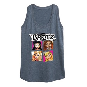 Women's - Bratz - Original Dolls Cartoon Drawing Graphic Racerback Tank - 1 of 4