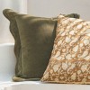 Mela Artisans Floral Blockprint Pillow Cover – Mustard - 20x20" - 4 of 4