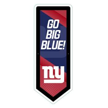 Evergreen Ultra-Thin Glazelight LED Wall Decor, Pennant, New York Giants- 9 x 23 Inches Made In USA