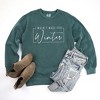 Simply Sage Market Women's Garment Dyed Graphic Sweatshirt I Wasn't Made For Winter With Border - 2 of 2