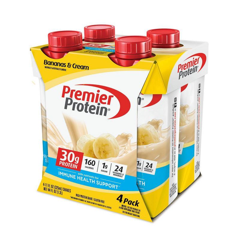 Premier Protein Nutritional Shake - Bananas &#38; Cream - 11 fl oz/4pk, 1 of 11