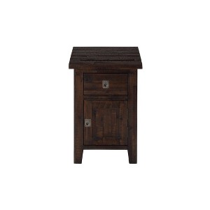 Jofran,Distressed Rustic Solid Acacia Cabinet Chairside End Table with Storage - 1 of 4