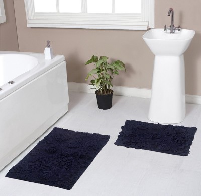 Modesto Collection Cotton Tufted Set of 2 Bath Rug Set - Home Weavers