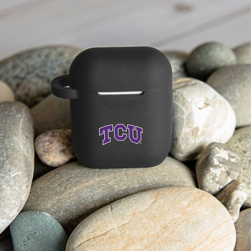NCAA TCU Horned Frogs Silicone Cover for Apple AirPod Battery Case, 2 of 4