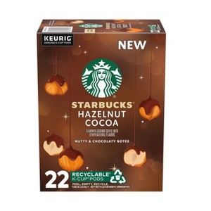 Starbucks Hazelnut Cocoa Flavored Italian Roast Keurig K-Cup Coffee Pods - 22ct - 1 of 4
