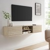 Modway Render 70 inch Faux Travertine Wall Mount Media Console TV Stand by Modway - 4 of 4
