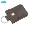 Unique Bargains Portable Genuine Leather Key Rings 2 Pcs - 3 of 4