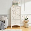 Vintage Tall Storage Cabinet with Drawers & Adjustable Shelves, 53.5"H Modern Accent Cabinet  for Entryway Living Room-3irtyhousy - 2 of 4