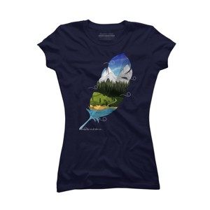 Junior's Design By Humans Wherever wind takes me By Sebasebi T-Shirt - 1 of 3