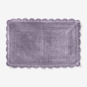 BrylaneHome Rectangular Crochet Bath Mat - 1 of 2