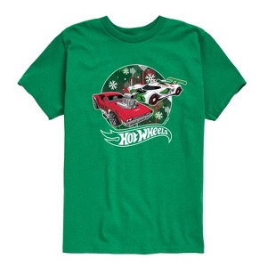 Boys' - Hot Wheels - Christmas Short Sleeve Graphic T-Shirt - 1 of 4