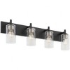 Quorum Lighting Fallstaff 4 - Light Vanity in  Matte Black - 3 of 4